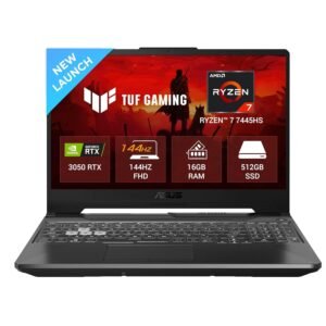 ASUS TUF A15 RTX 3050 gaming laptop front view