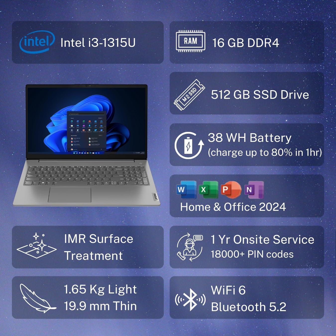 Lenovo V15 Intel Core i3 13th Gen