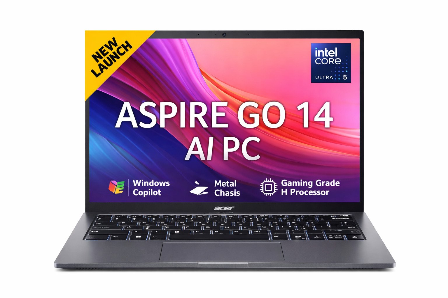 Acer Aspire Go 14 Ultra 5 Laptop – 16GB RAM, 512GB SSD, WUXGA Display