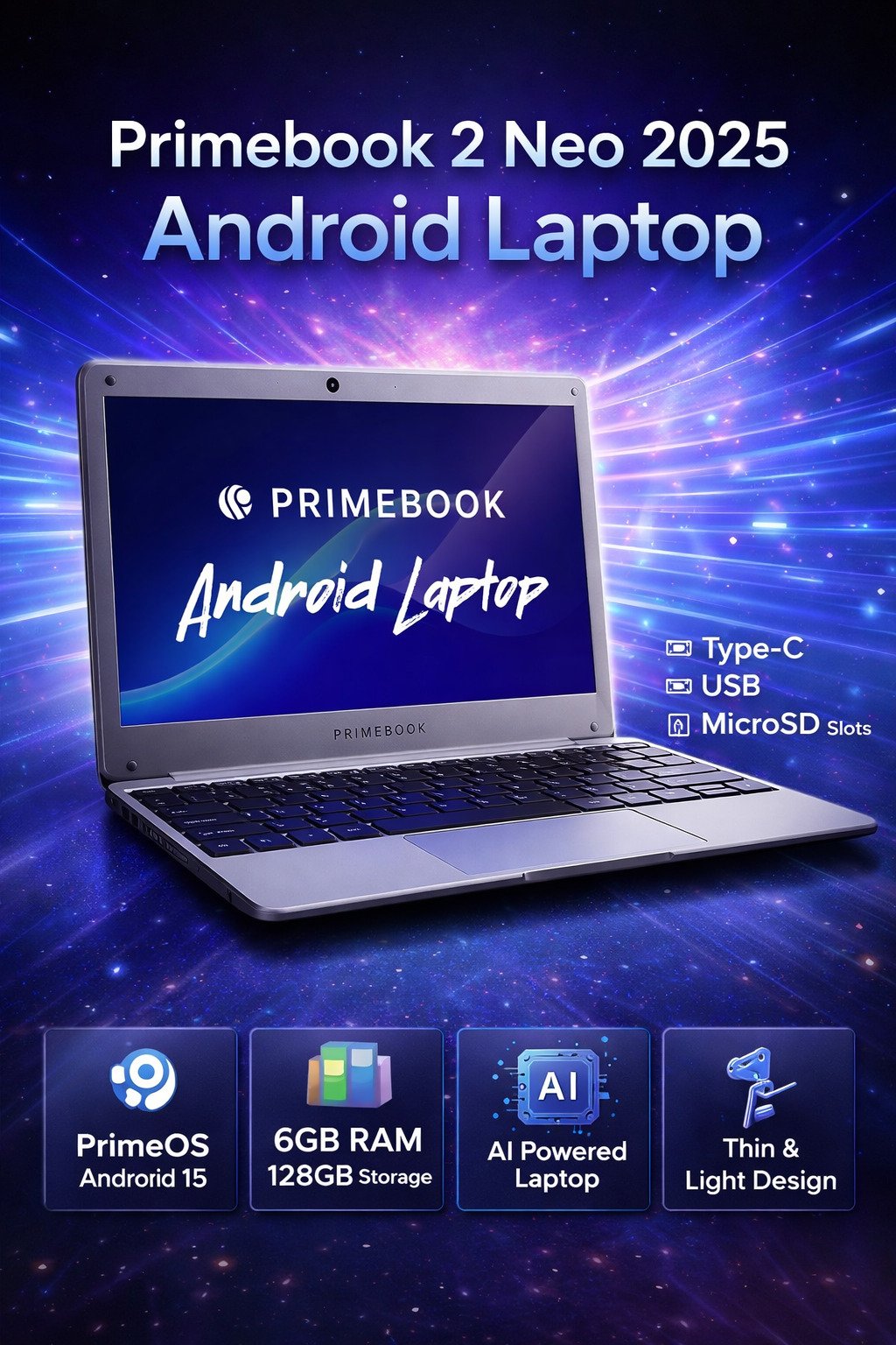 Primebook 2 Neo 2025 6GB 128GB